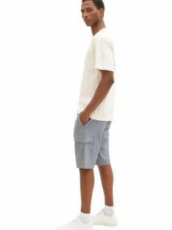 Herren Cargoshorts mit Flechtgürtel