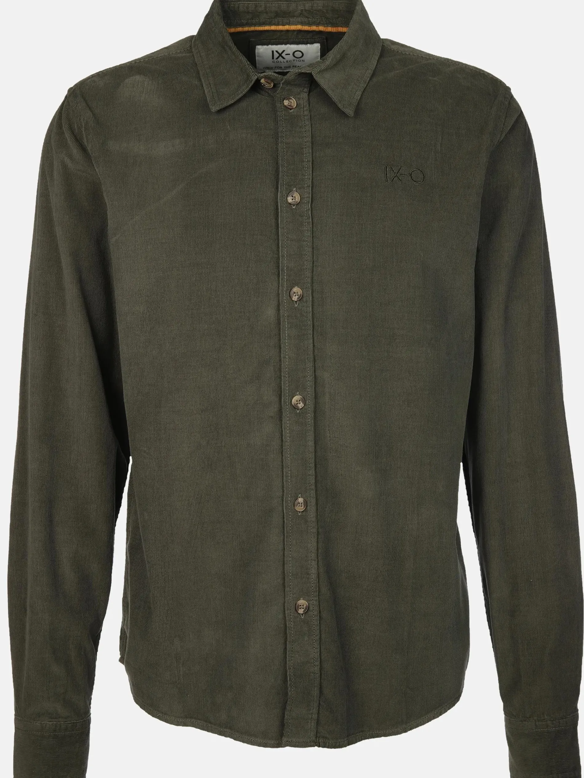 Herren Cordhemd unifarben