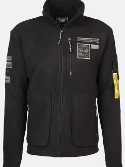 Herren Fleecejacke mit Patches