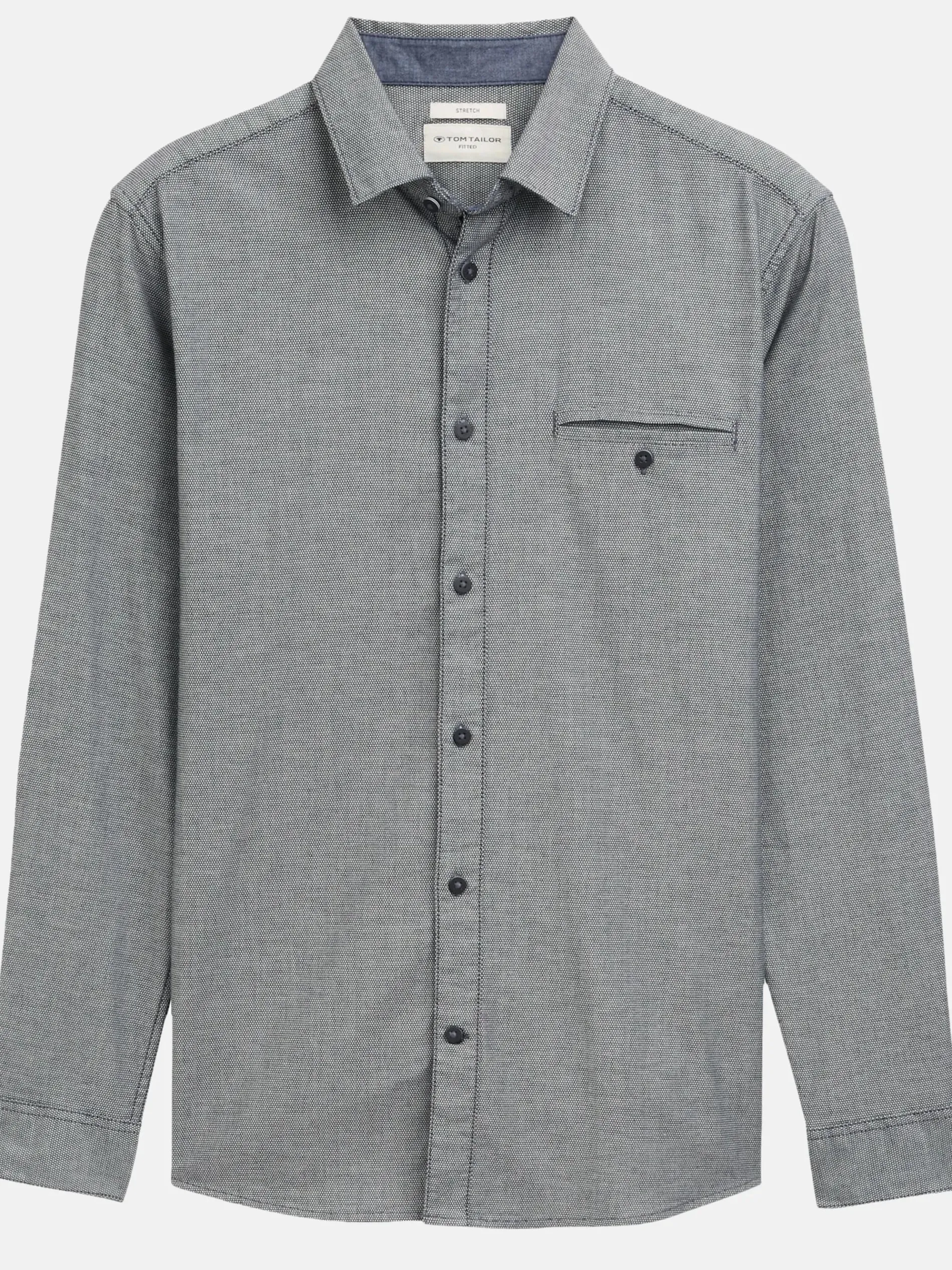 Herren Freizeithemd in ganz feiner Pünktchenstruktur