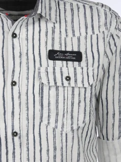 Herren Freizeithemd mit langen, krempelbaren Ärmeln