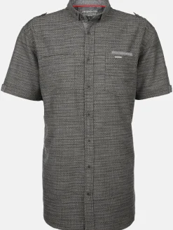 Herren Freizeithemd mit Stehkragen