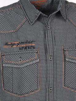 Herren Freizeithemd mit Stickerei