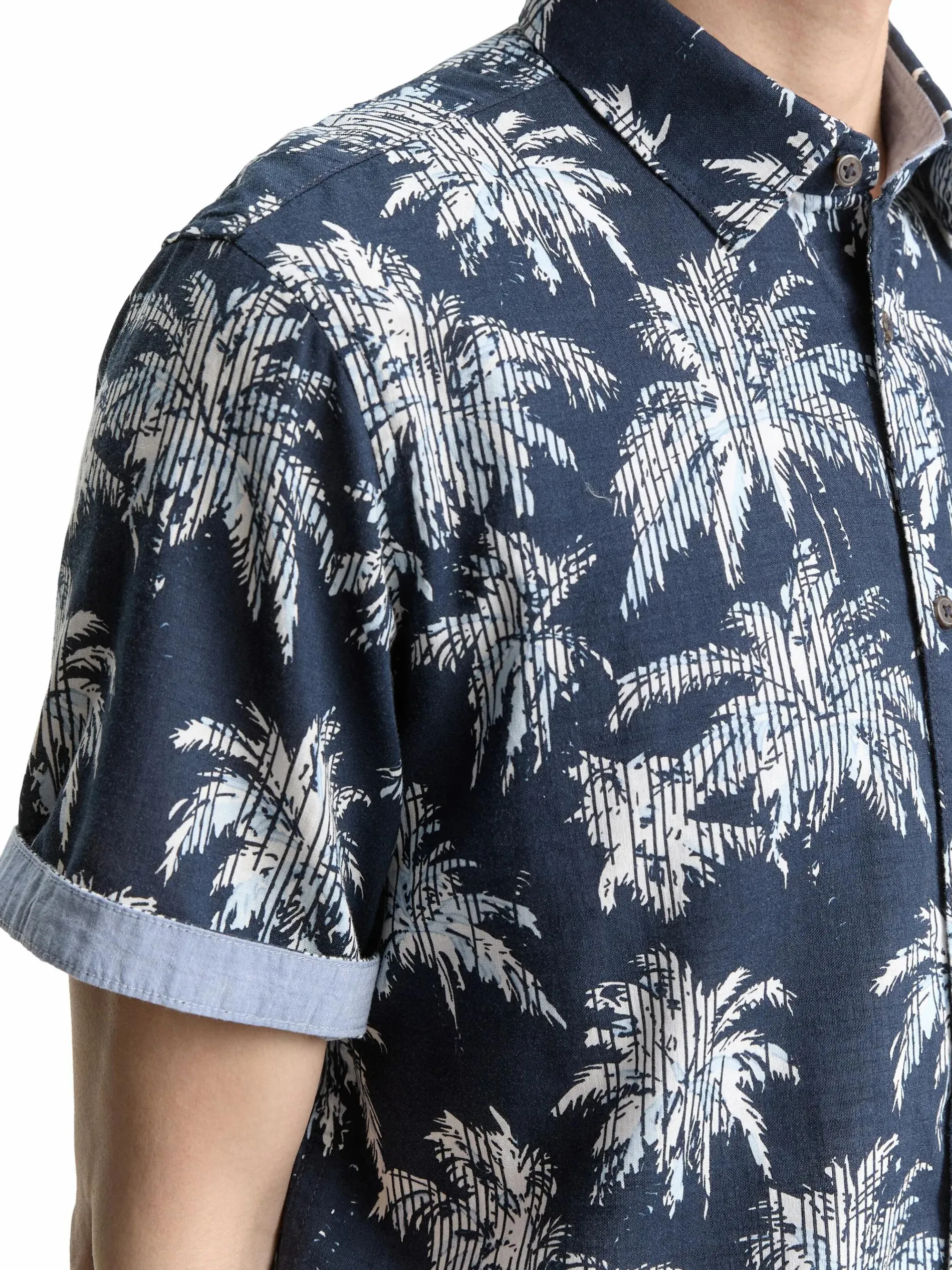 Herren Hemd mit Palmen