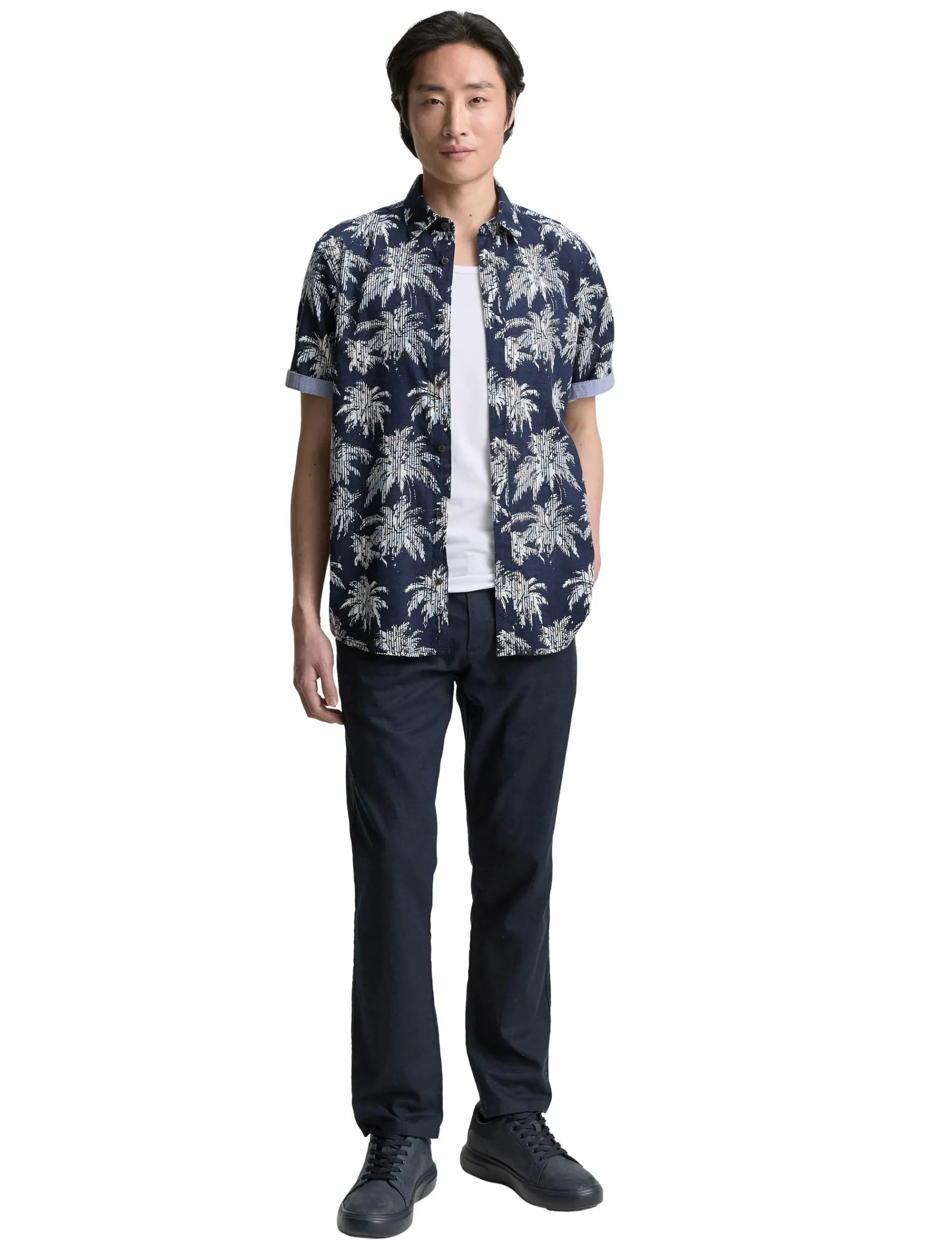 Herren Hemd mit Palmen