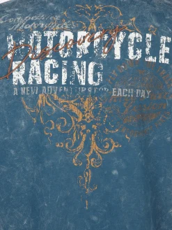 Herren Henley Shirt mit Print