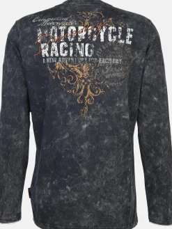 Herren Henley Shirt mit Print