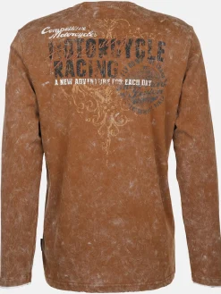 Herren Henley Shirt mit Print