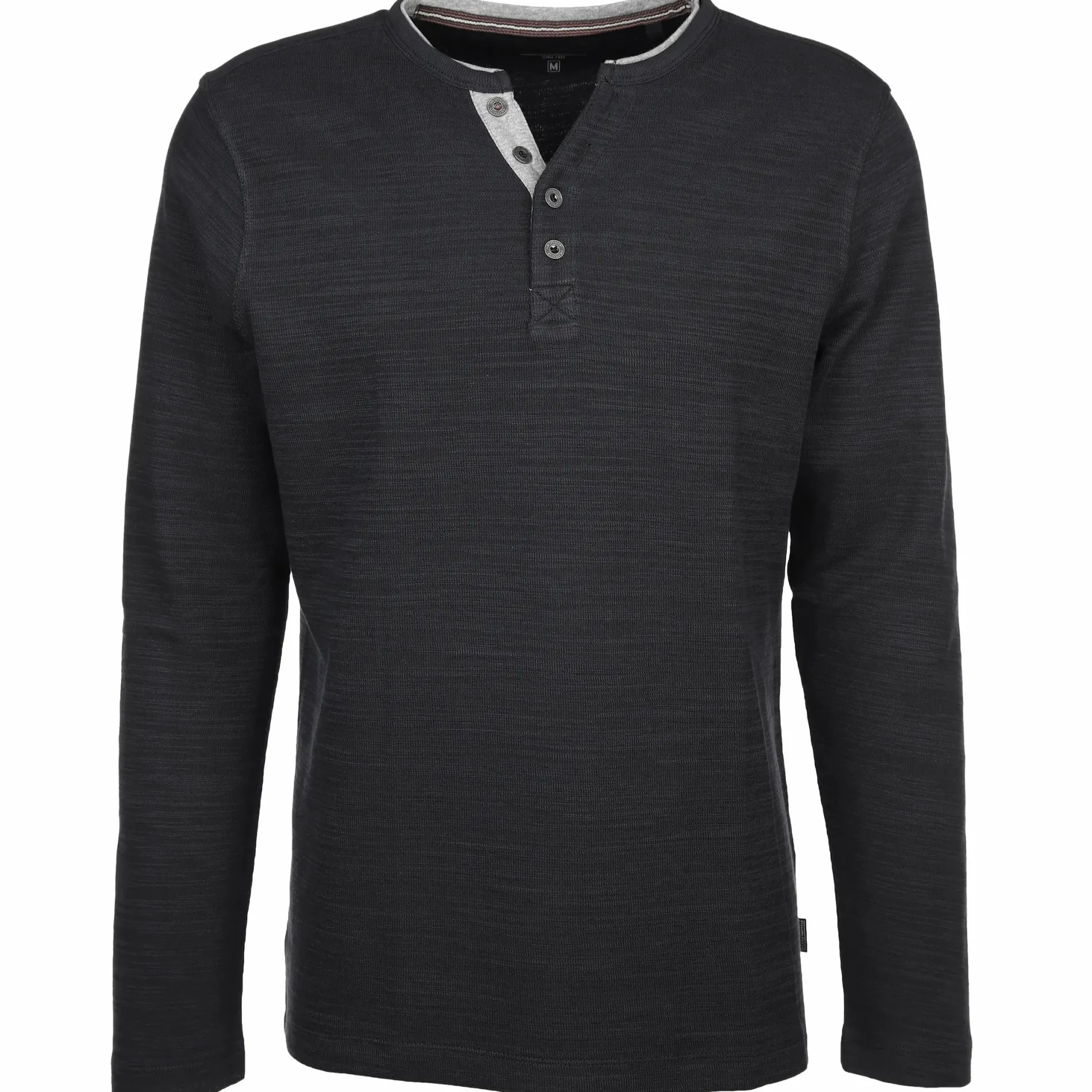 Herren Henley Strickshirt