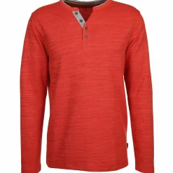 Herren Henley Strickshirt
