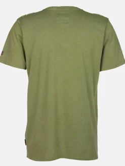 Herren Henleyshirt im Used Look