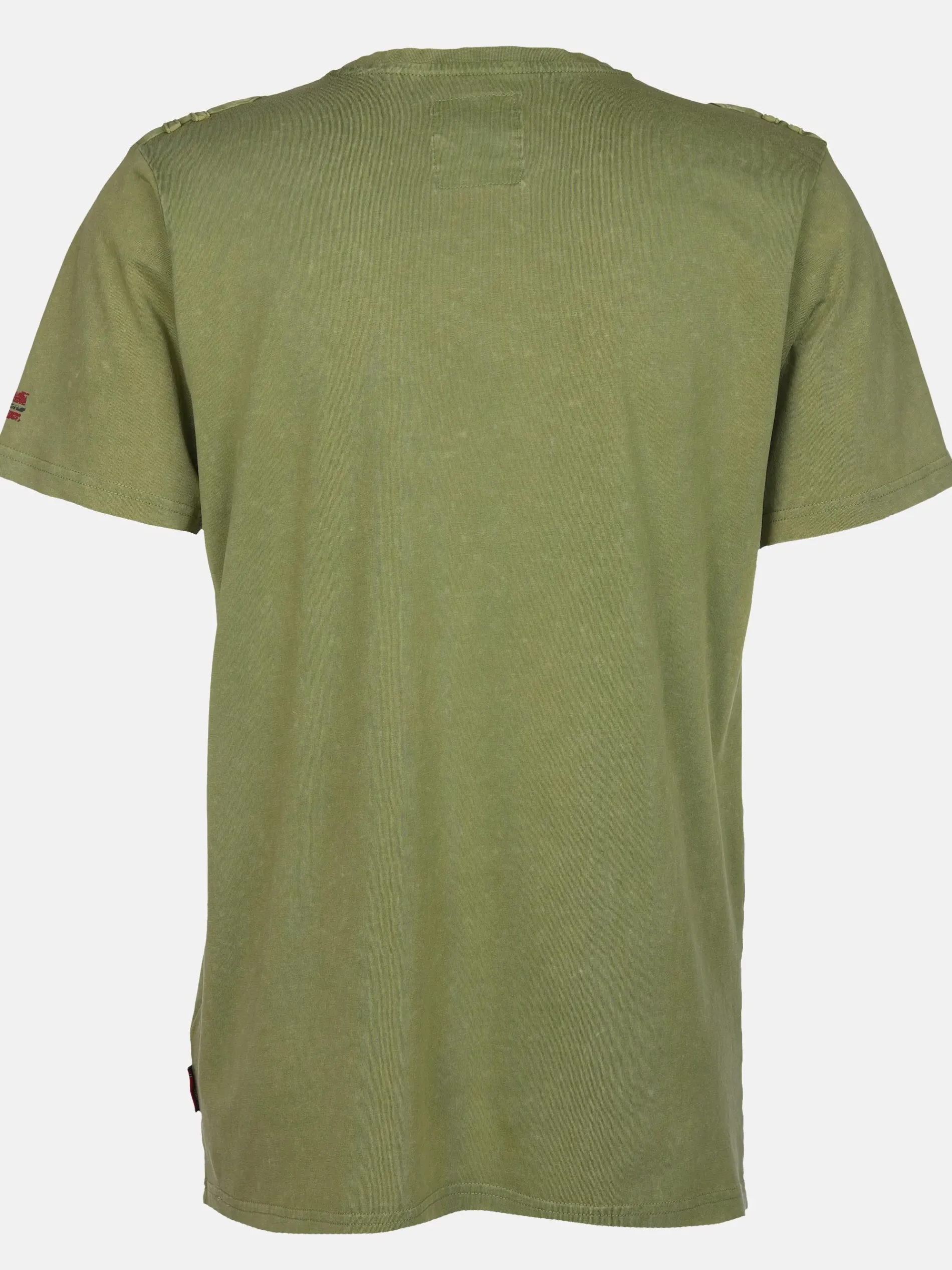 Herren Henleyshirt im Used Look