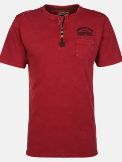 Herren Henleyshirt im Used Look