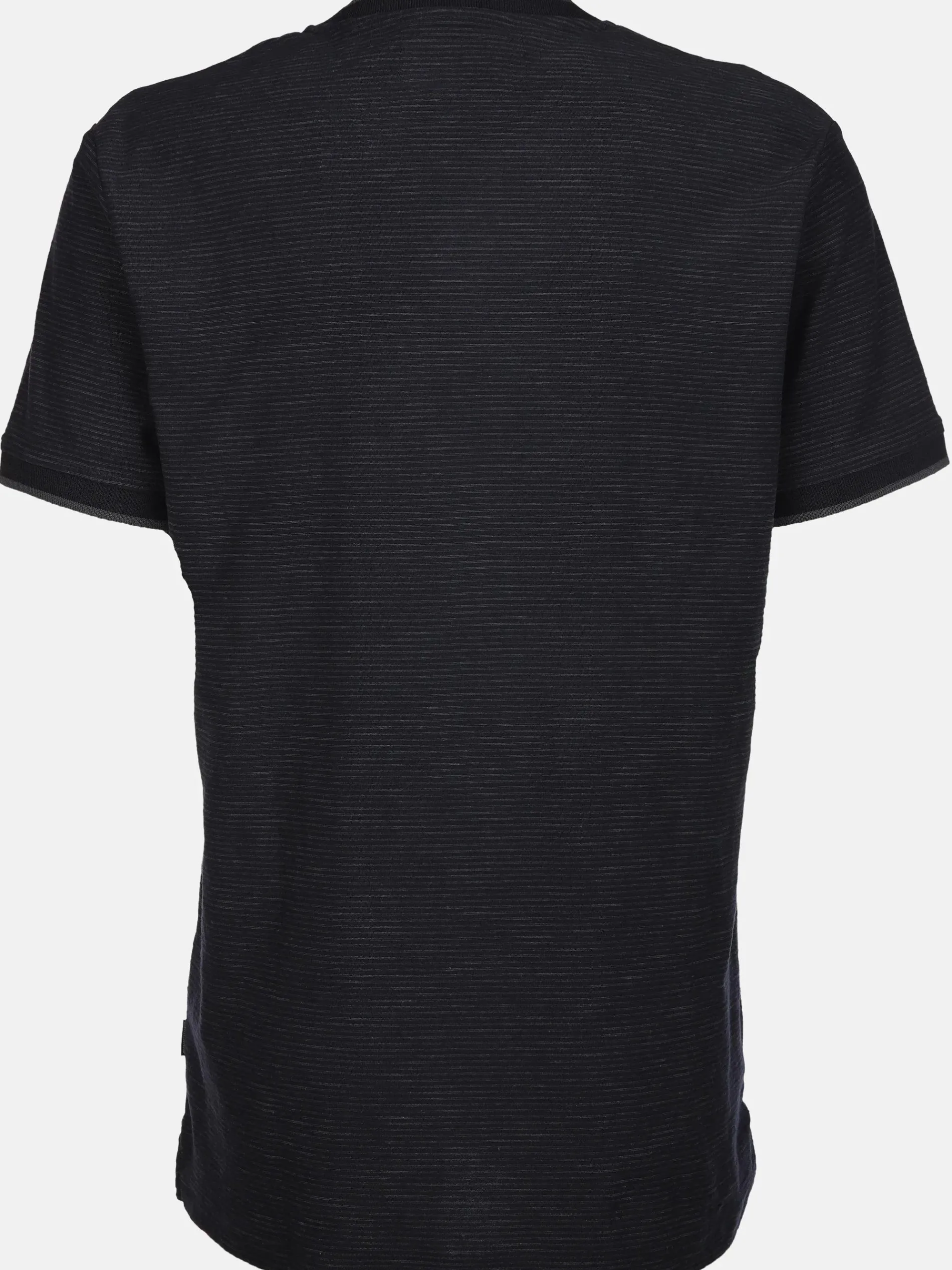 Herren Henleyshirt in melierter Streifenoptik