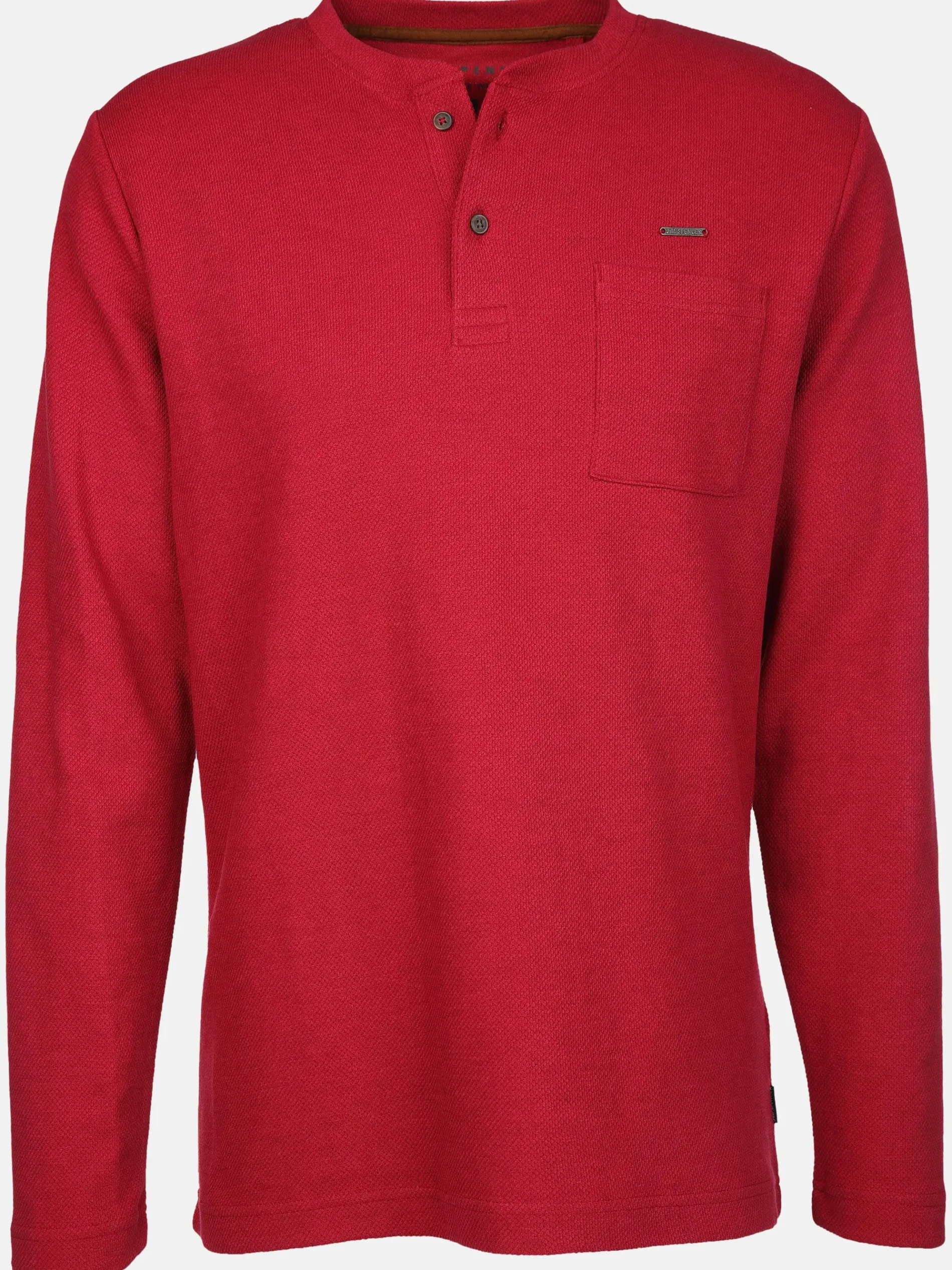 Herren Henleyshirt in Waffeloptik