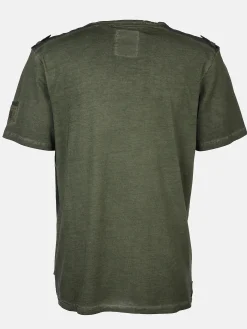 Herren Henleyshirt mit Frontprint