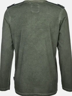 Herren Henleyshirt mit langem Arm