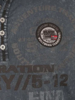 Herren Henleyshirt mit langem Arm