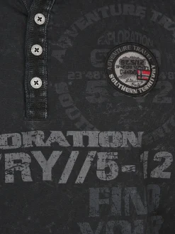 Herren Henleyshirt mit langem Arm