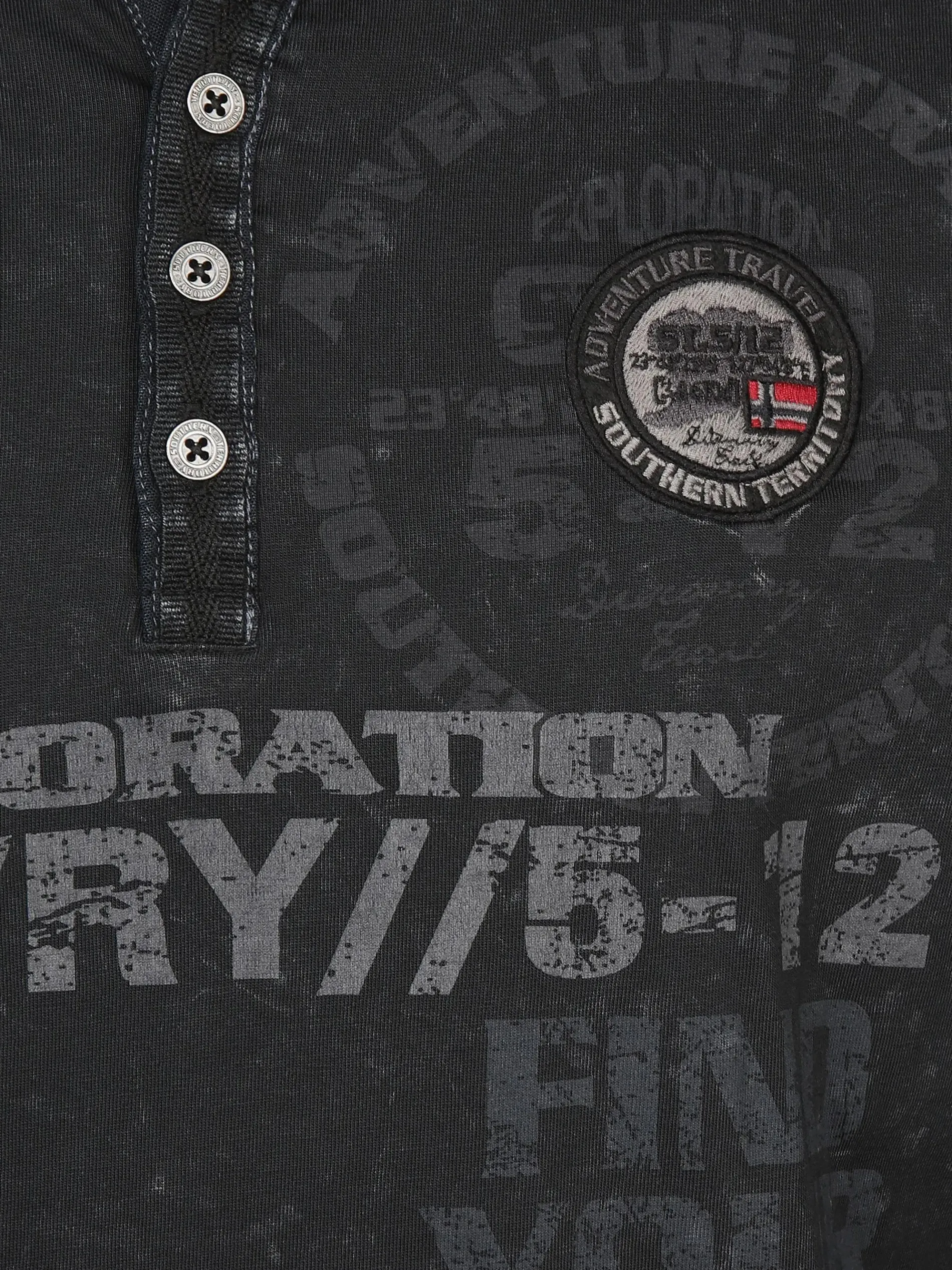 Herren Henleyshirt mit langem Arm