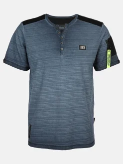 Herren Henleyshirt mit Struktur