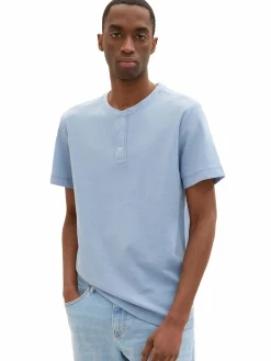 Herren Henleyshirt mit Struktur