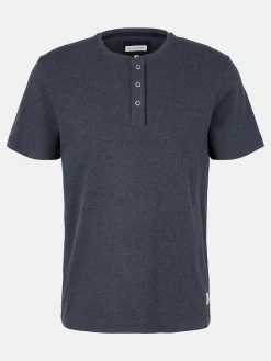 Herren Henleyshirt mit Struktur