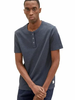 Herren Henleyshirt mit Struktur