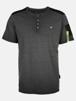 Herren Henleyshirt mit Struktur