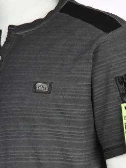 Herren Henleyshirt mit Struktur
