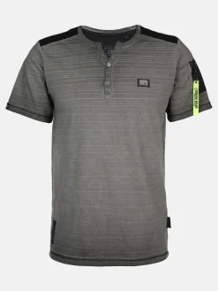 Herren Henleyshirt mit Struktur