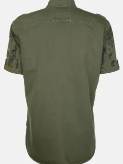 Herren Jerseyhemd mit Alloverprint