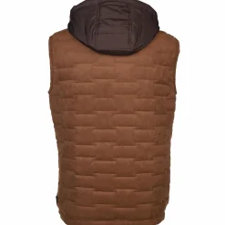 Herren Kapuzenweste aus Velour