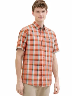 Herren Karohemd mit kurzem Arm