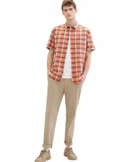 Herren Karohemd mit kurzem Arm