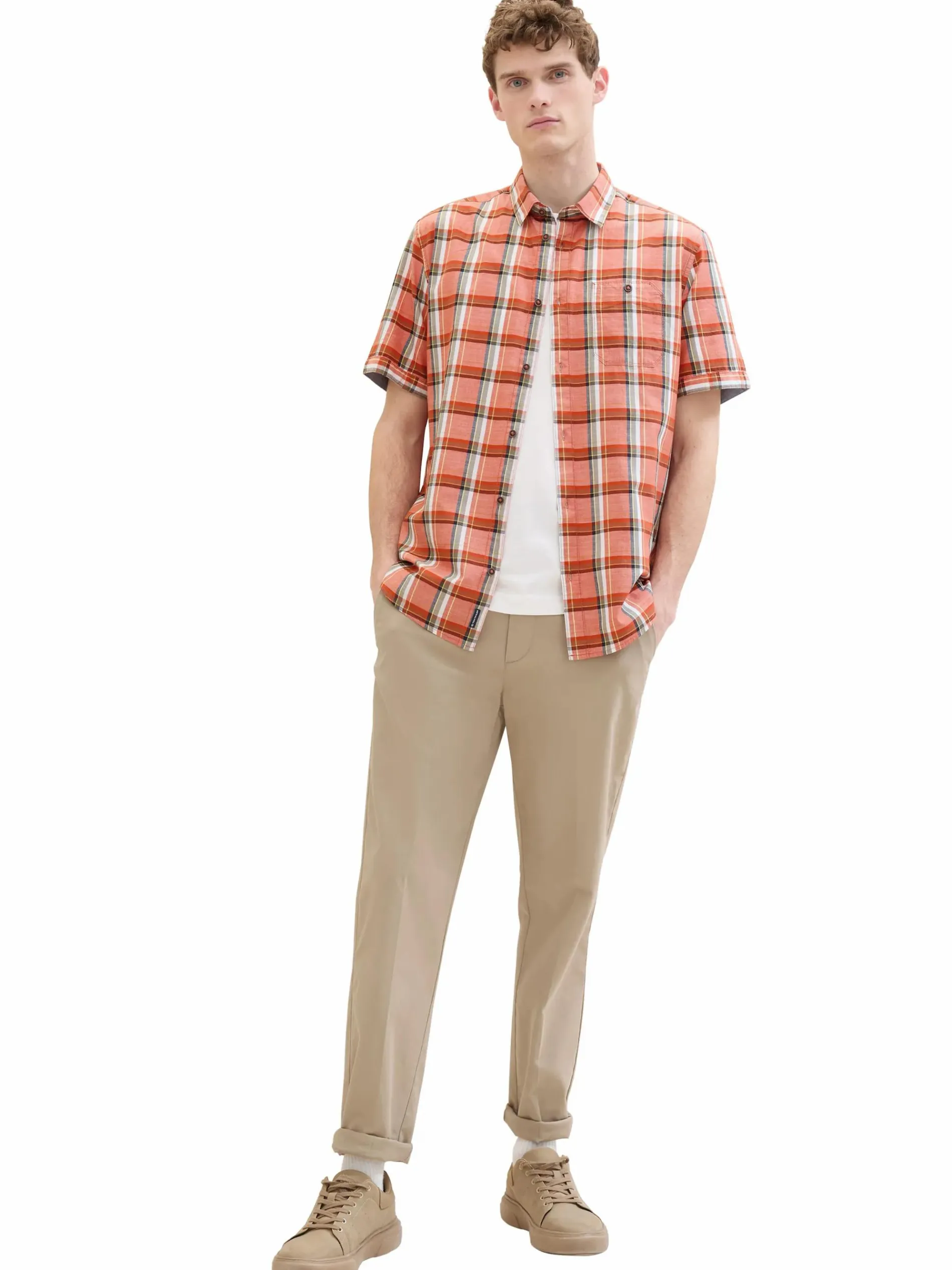 Herren Karohemd mit kurzem Arm