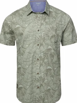 Herren Kurzarmhemd mit Allover Print