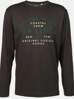 Herren Langarmshirt mit Frontprint