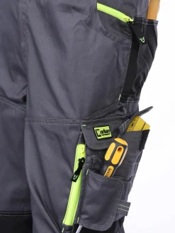 Herren Latz-Arbeitshose mit Neondetails