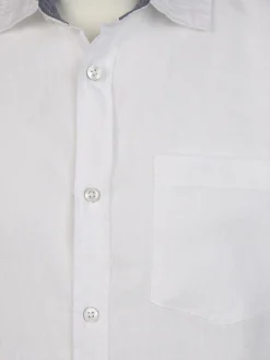 Herren Leinenhemd mit krempelbarem Ärmel