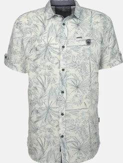 Herren Leinenhemd mit Brusttasche