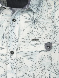 Herren Leinenhemd mit Brusttasche