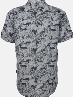 Herren Leinenhemd mit Brusttasche