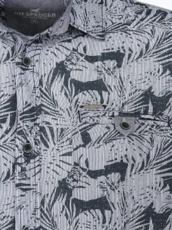 Herren Leinenhemd mit Brusttasche