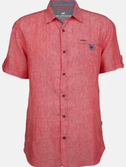 Herren Leinenhemd mit Brusttasche