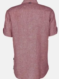 Herren Leinenhemd mit Brusttasche