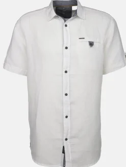 Herren Leinenhemd mit Brusttasche