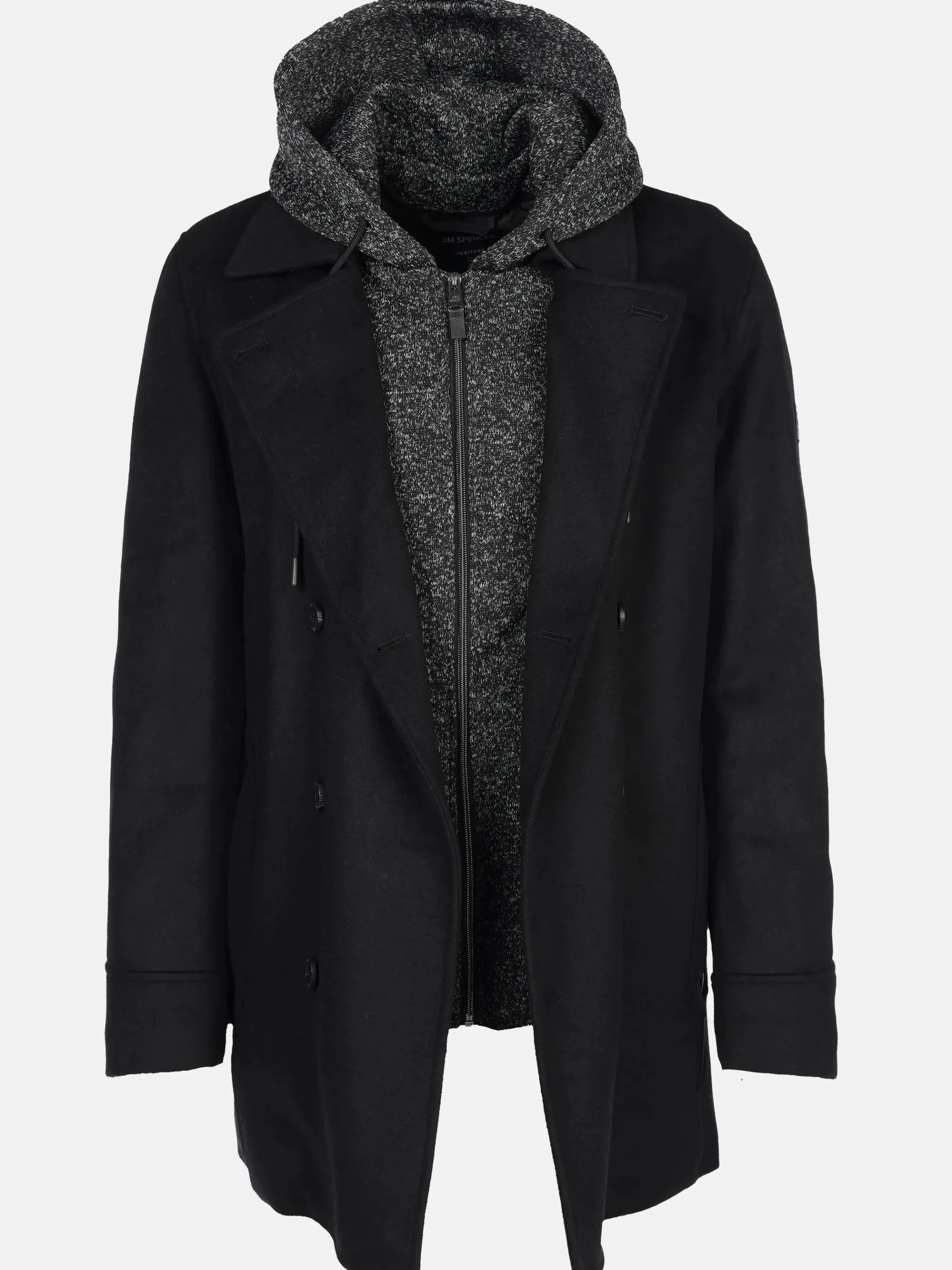 Herren Mantel im 2in1 Look