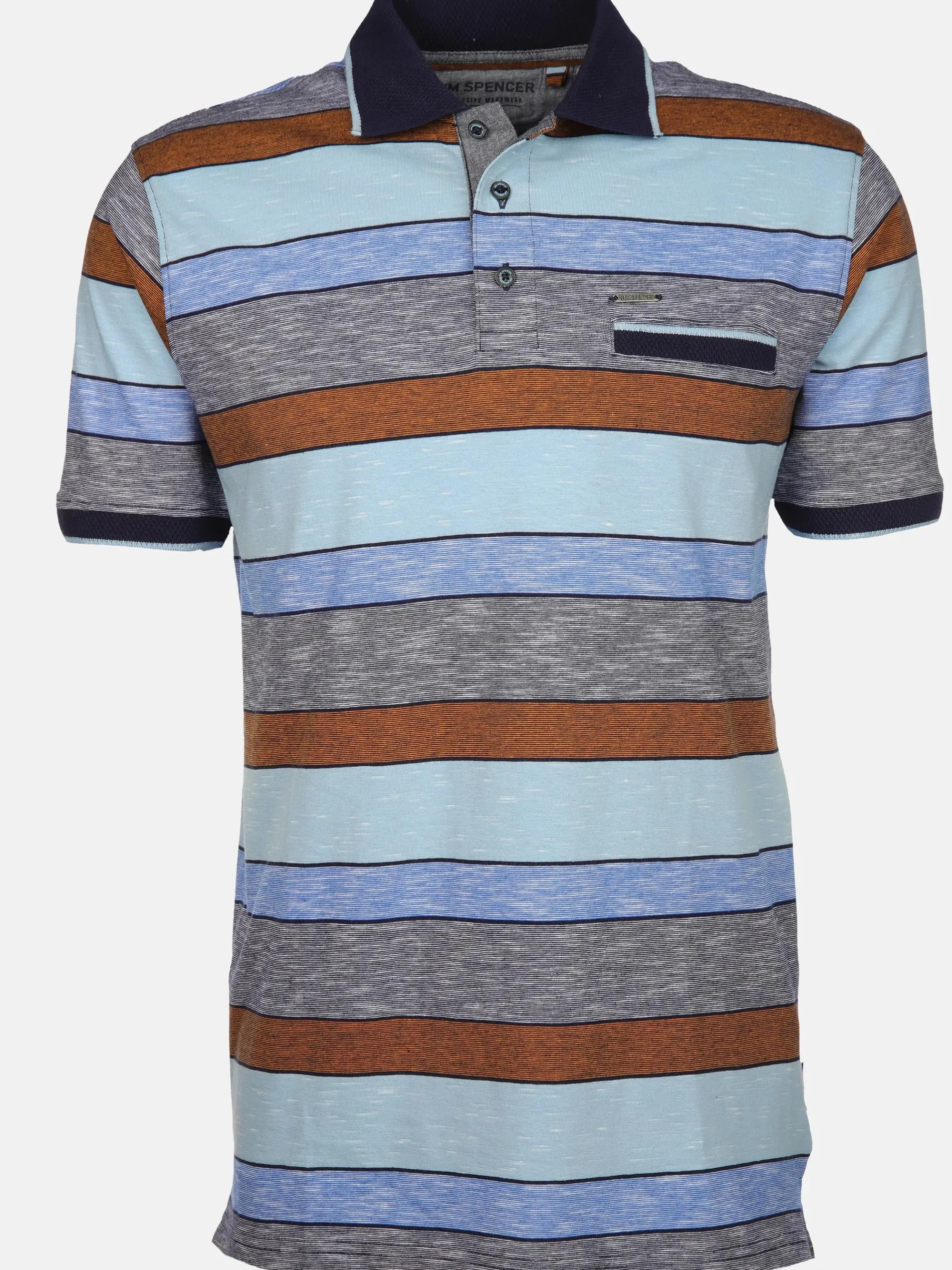 Herren Poloshirt im Streifenlook