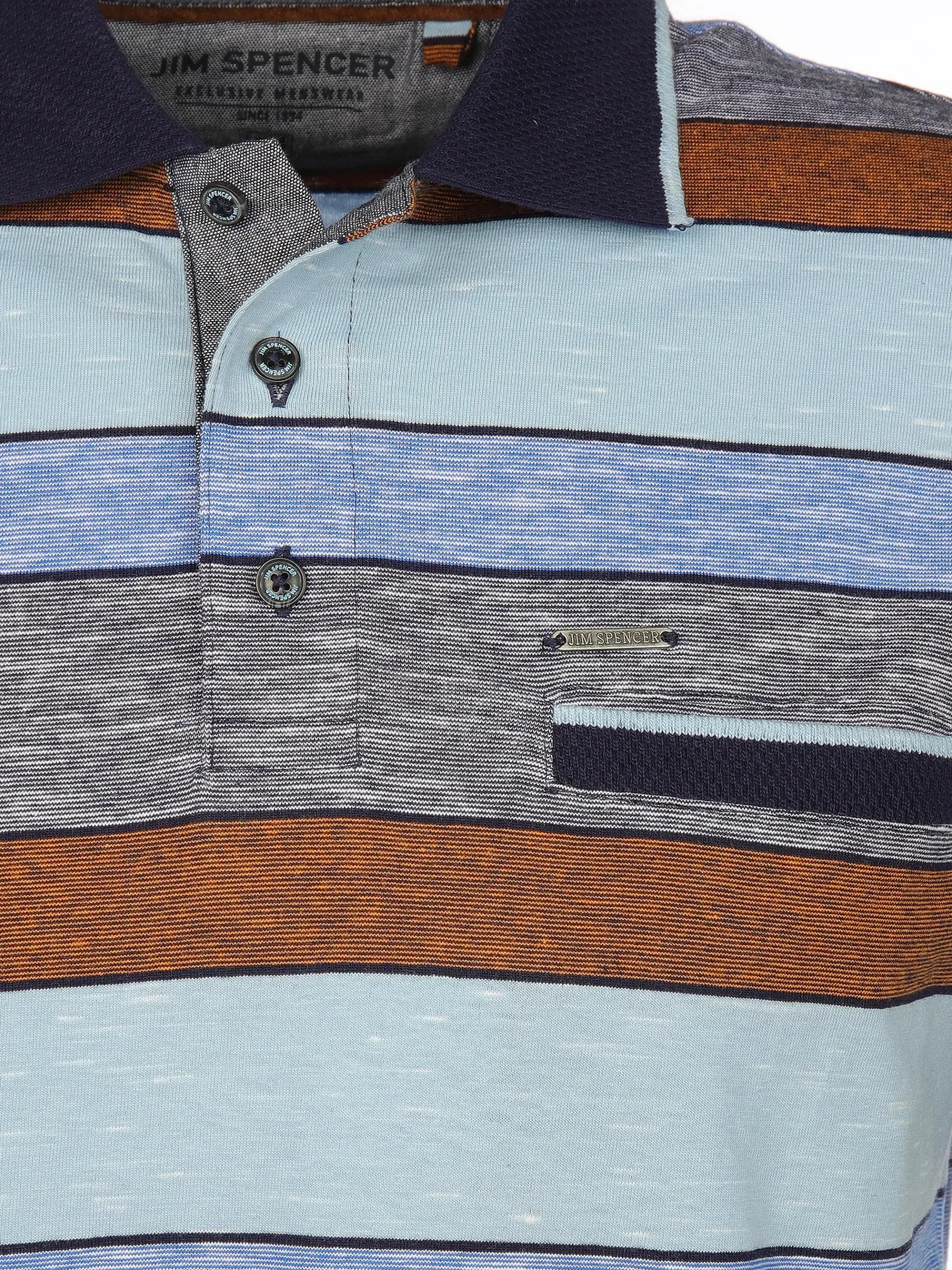 Herren Poloshirt im Streifenlook